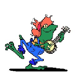 Image of A Frog Playing a Banjo
